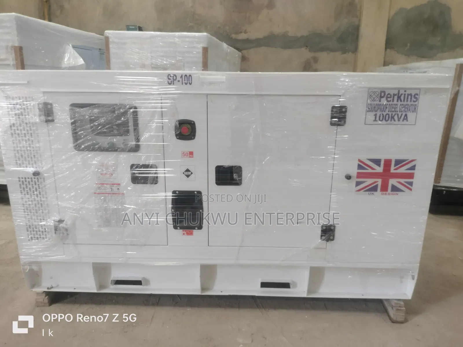 Uk Perkins Soundproof Generator 100kva