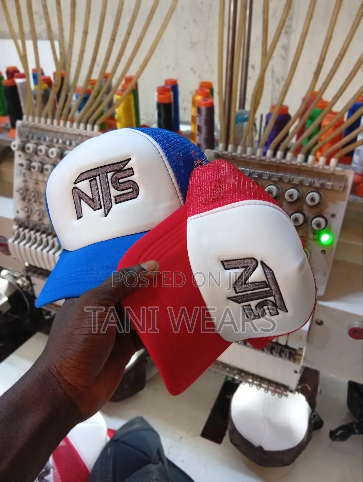 Embroidery on Face Cap