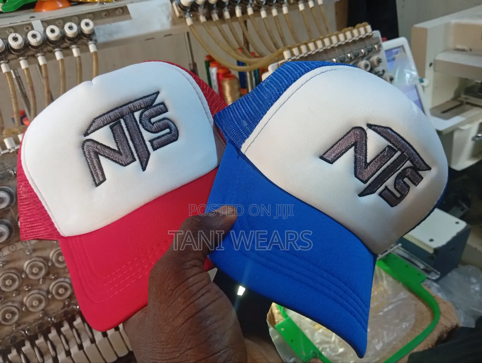 Embroidery on Face Cap