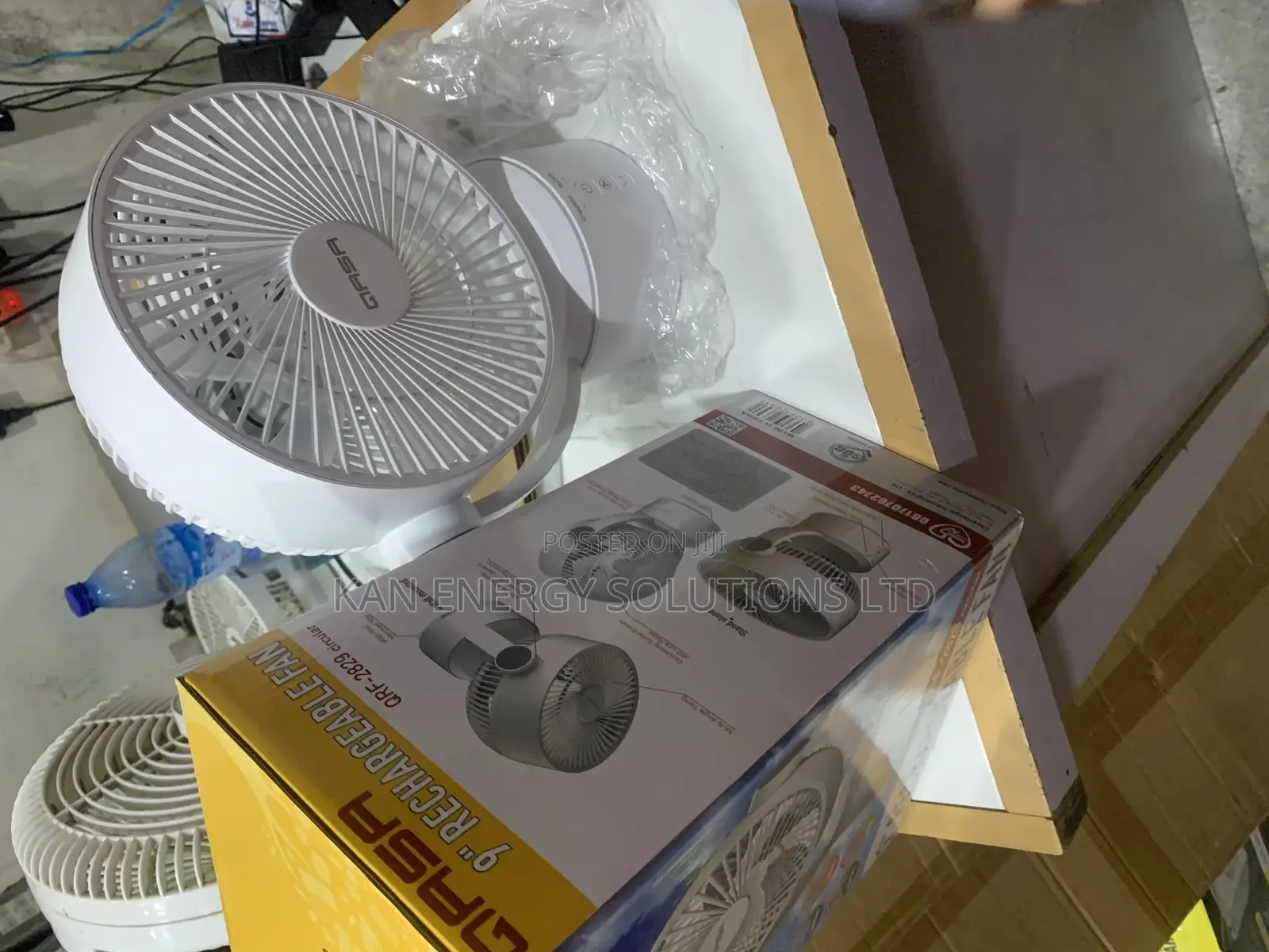 Qasa 9” Rechargeable Fan  | Portable Usb Fan + Strong Battery Backup