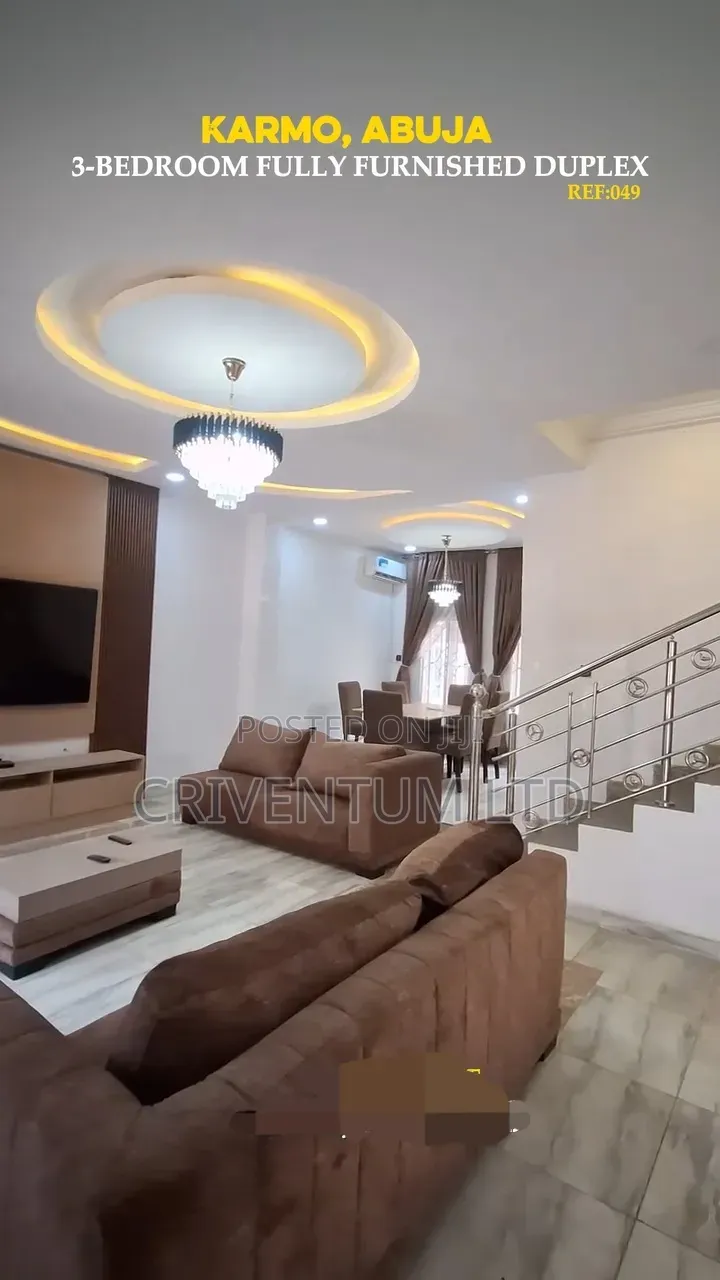 Furnished 3bdrm Duplex in Karmo for sale