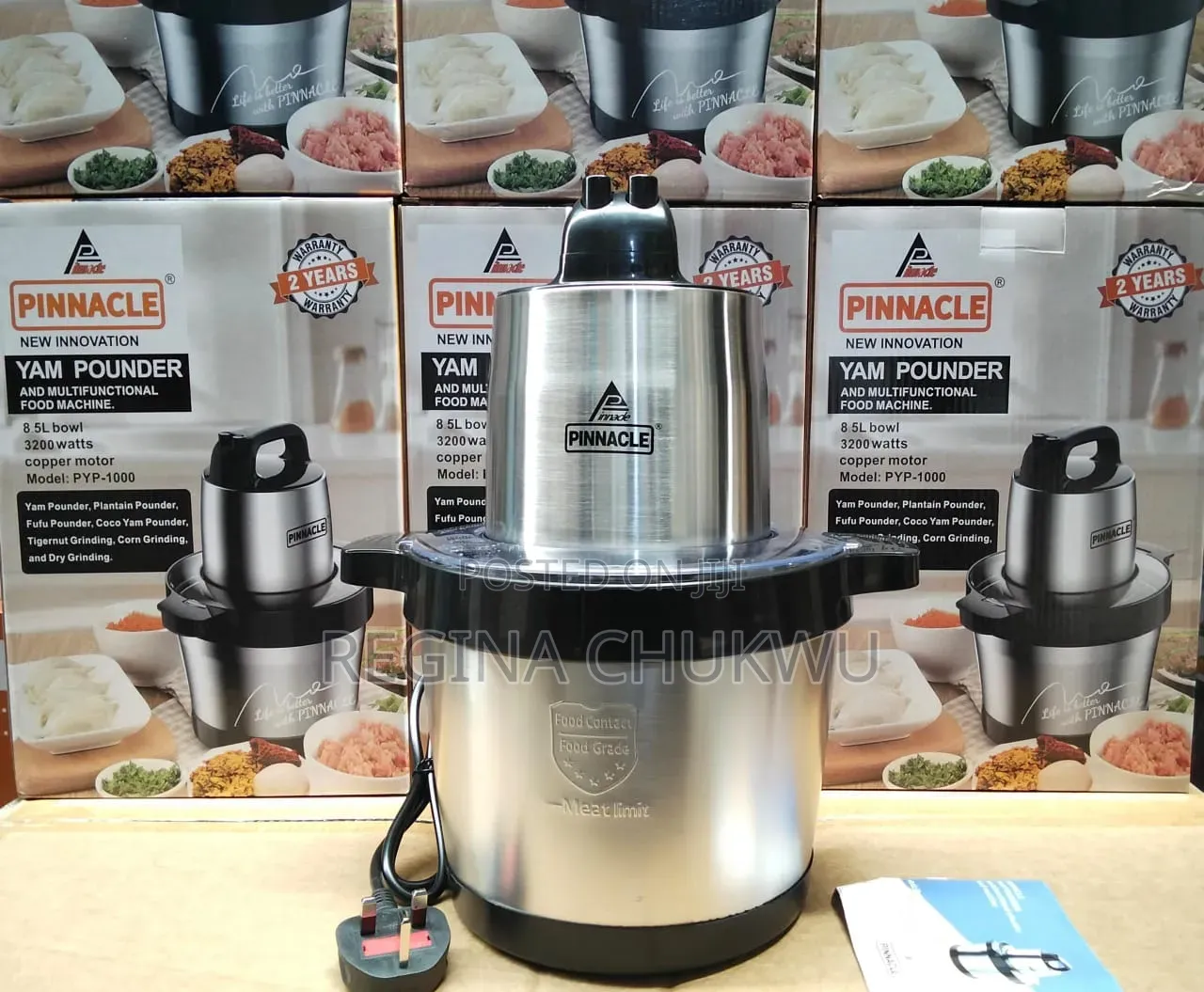 8l Pinnacle Yam Pounder/ Food Processor