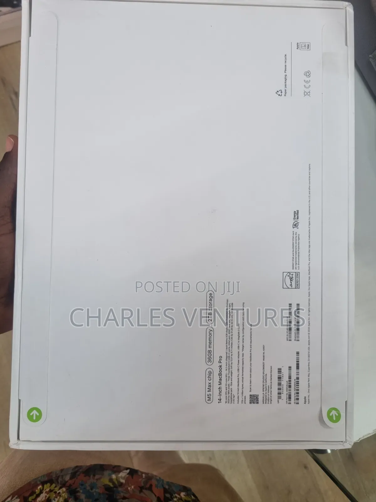 New Laptop Apple MacBook Pro 2026 M5 Max 36GB Apple M5 Max SSD 2T