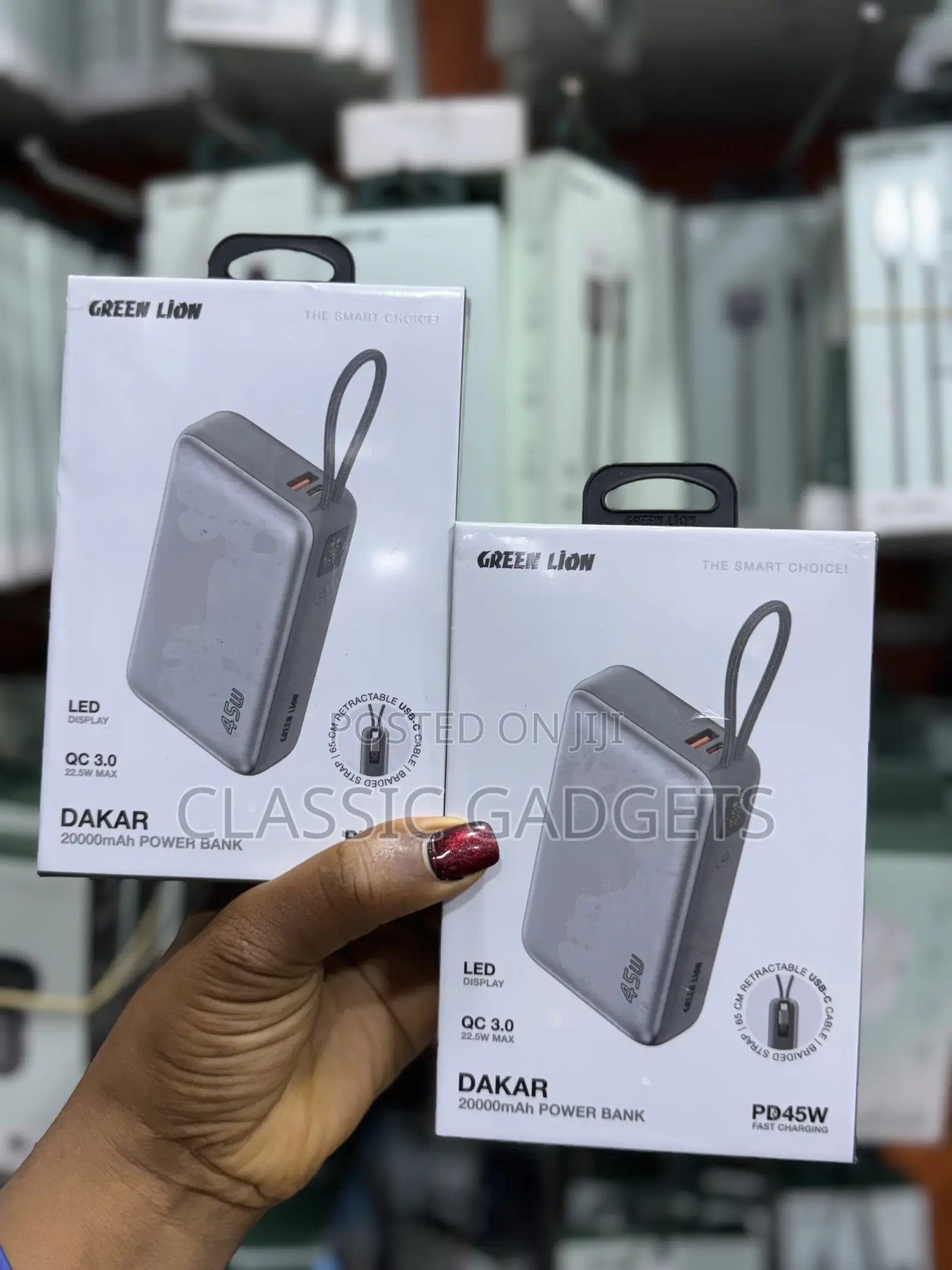 Green Lion Dakar 10000mah Power Bank Pd 35w