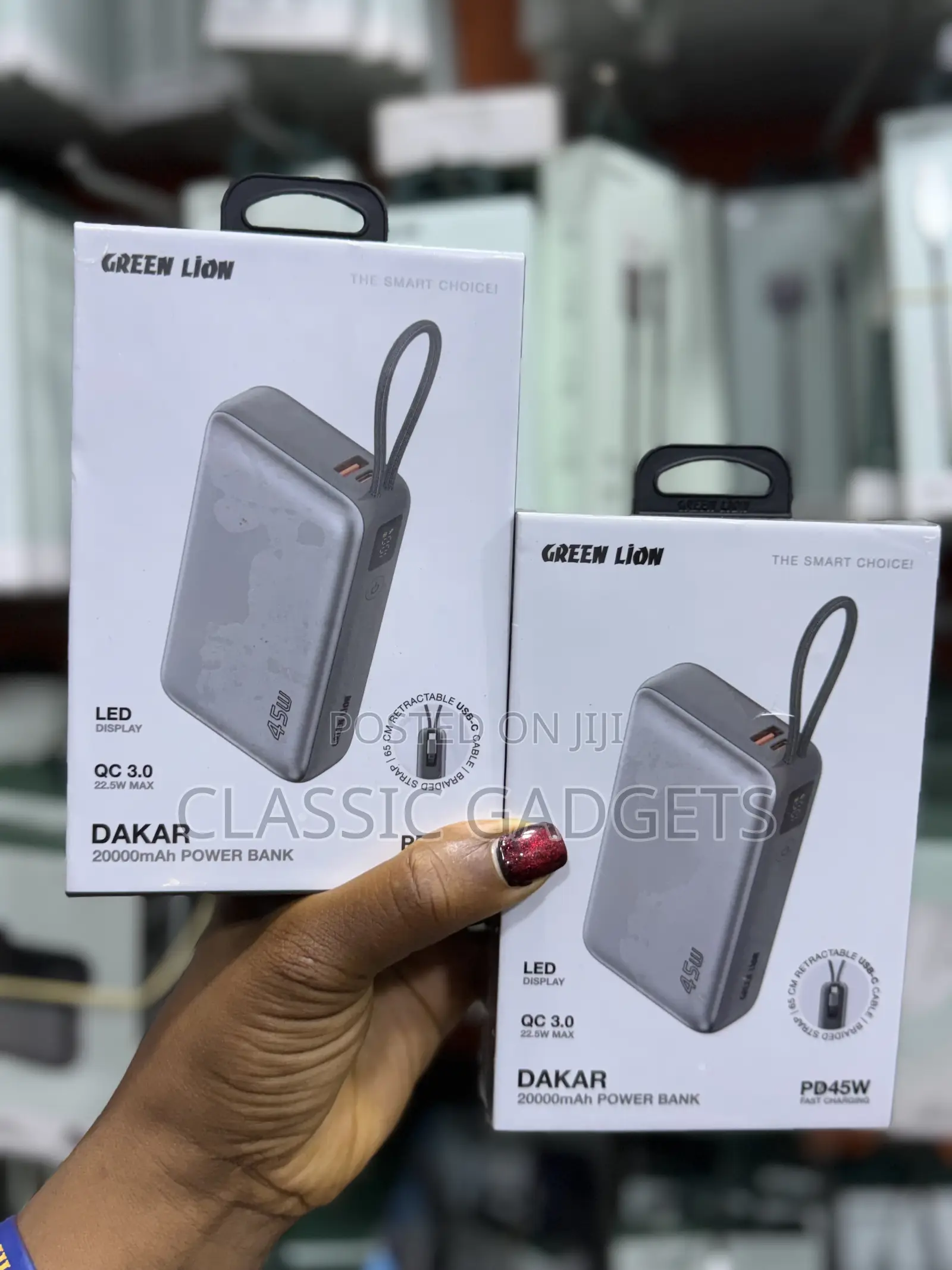 Green Lion Dakar 10000mah Power Bank Pd 35w