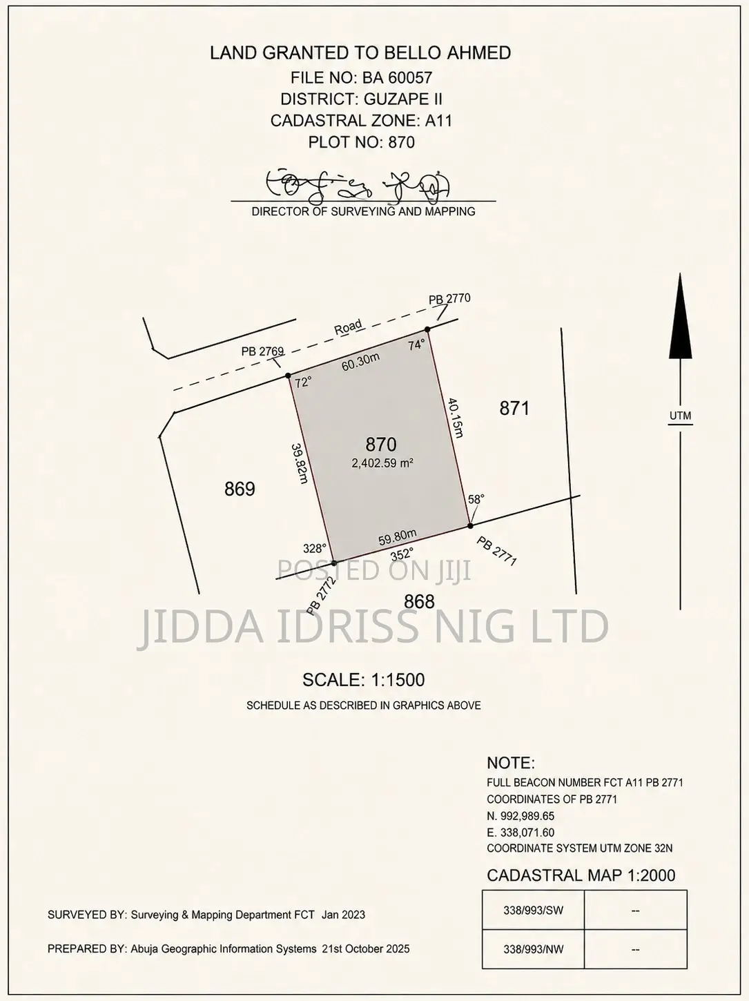 Rare Investment Opportunity in Guzape 2 District