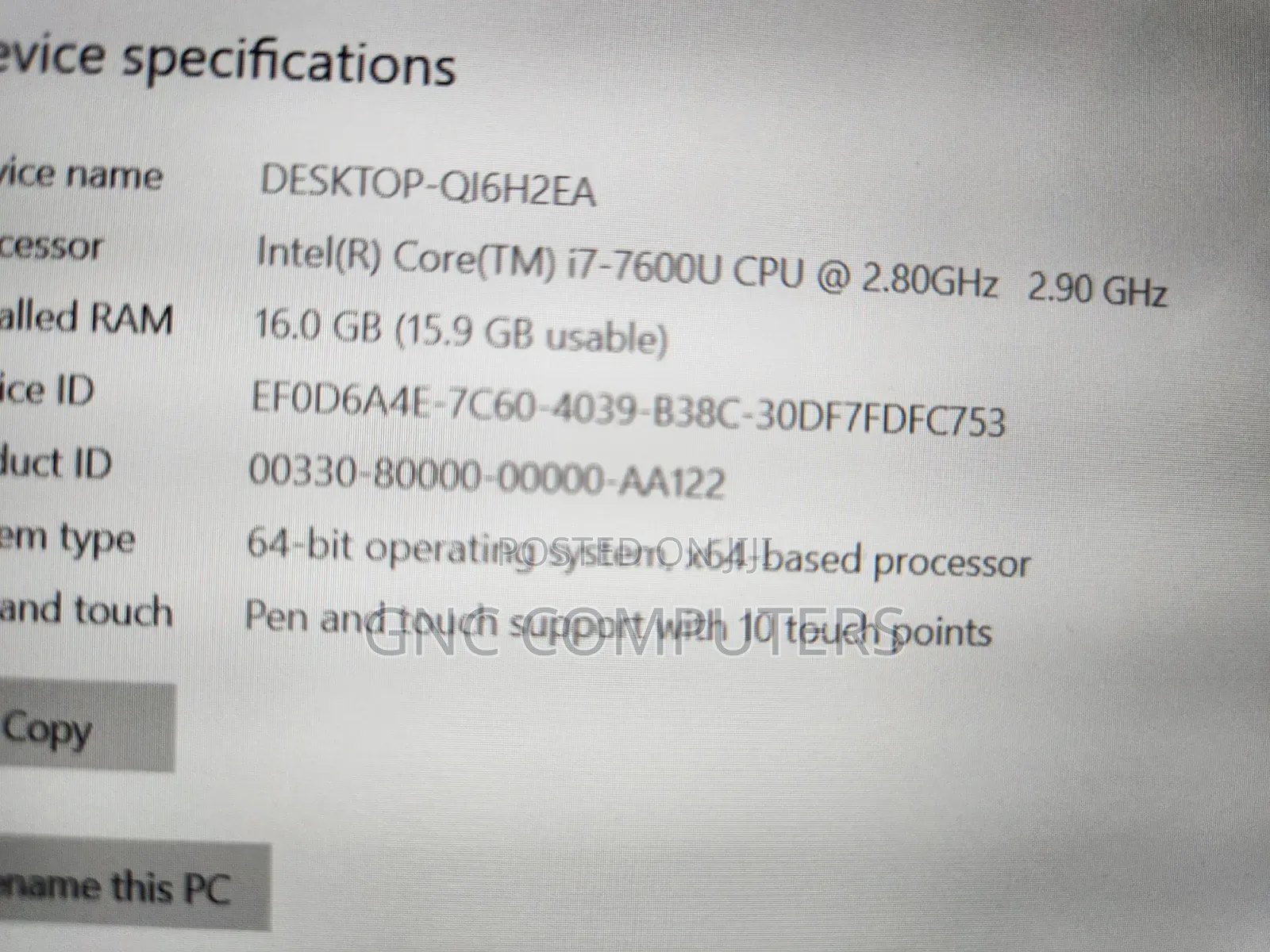 Laptop Dell Latitude 14 7480 8GB Intel Core i7 SSD 256GB