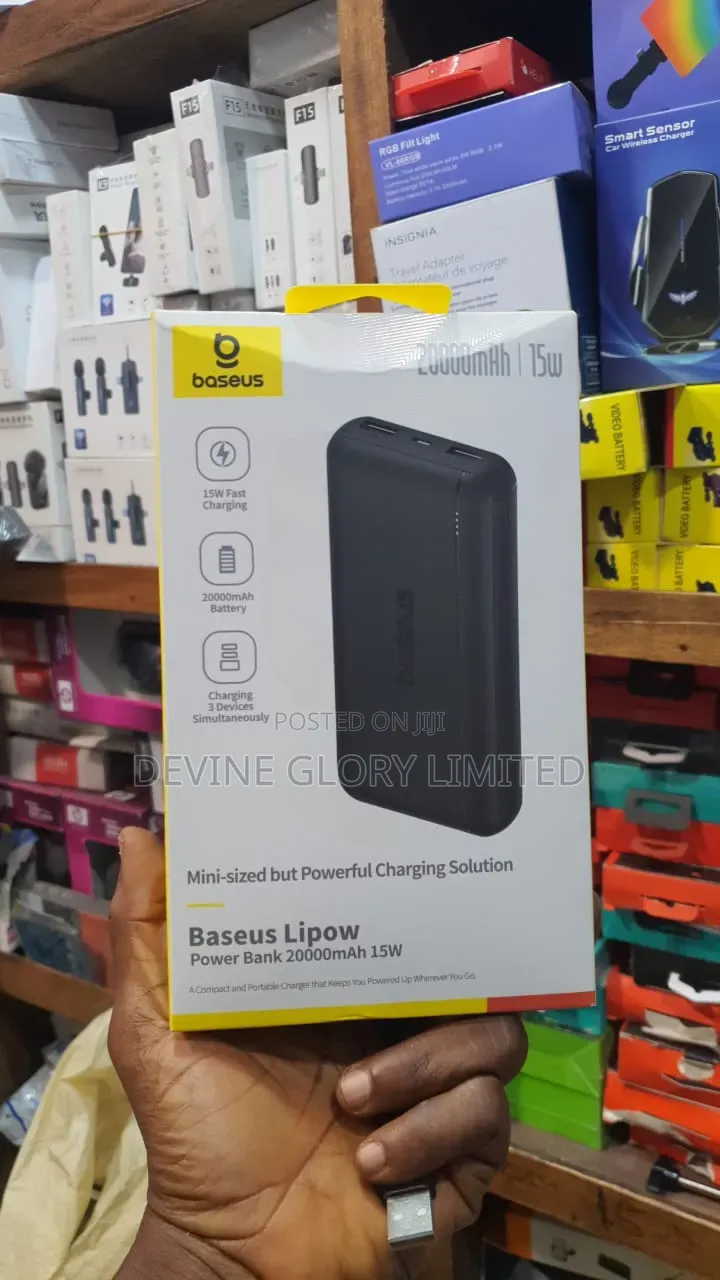 Baseus Bipow 20000mah 15w Fast Charging Power Bank