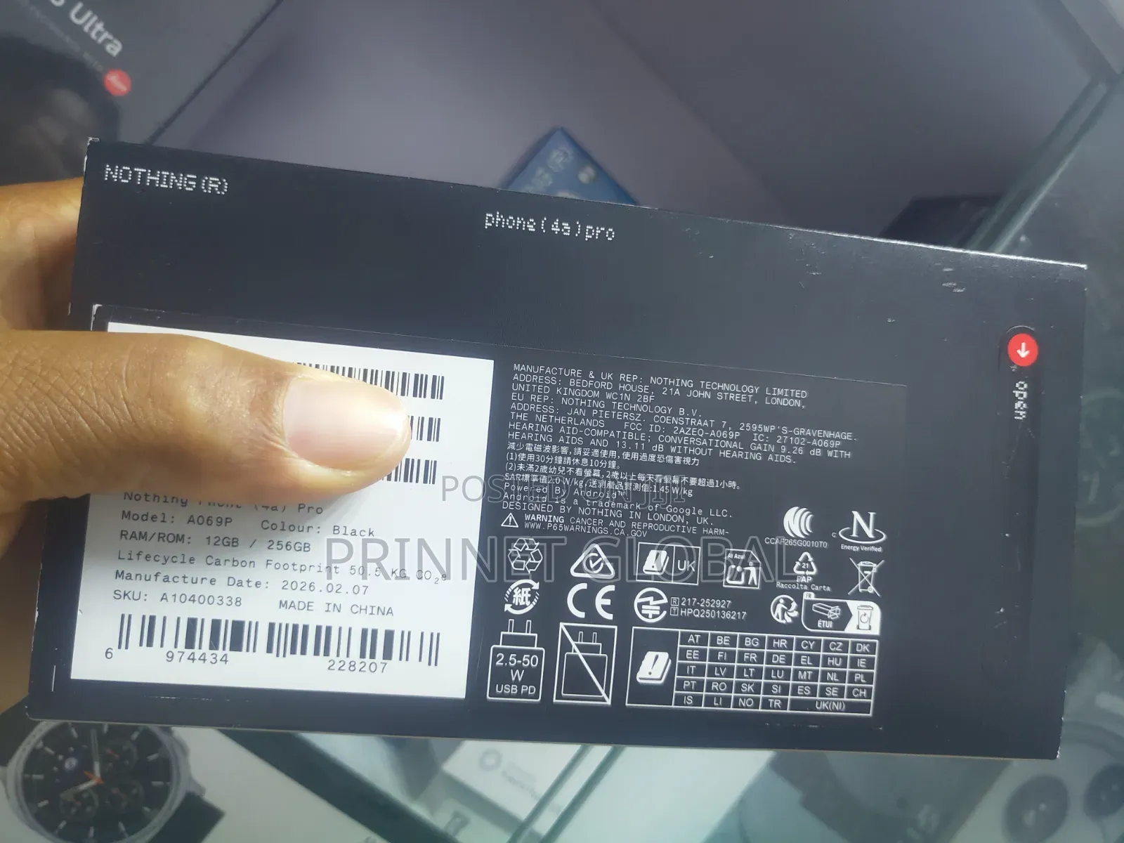 New Nothing Phone 4a Pro 256 GB Black