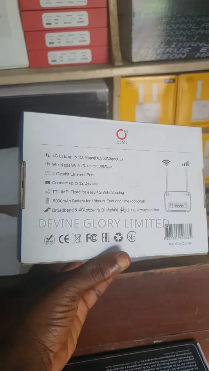 Olax Ax8 Pro 4g Lte Wifi 6 Smartbox Router 300mbp
