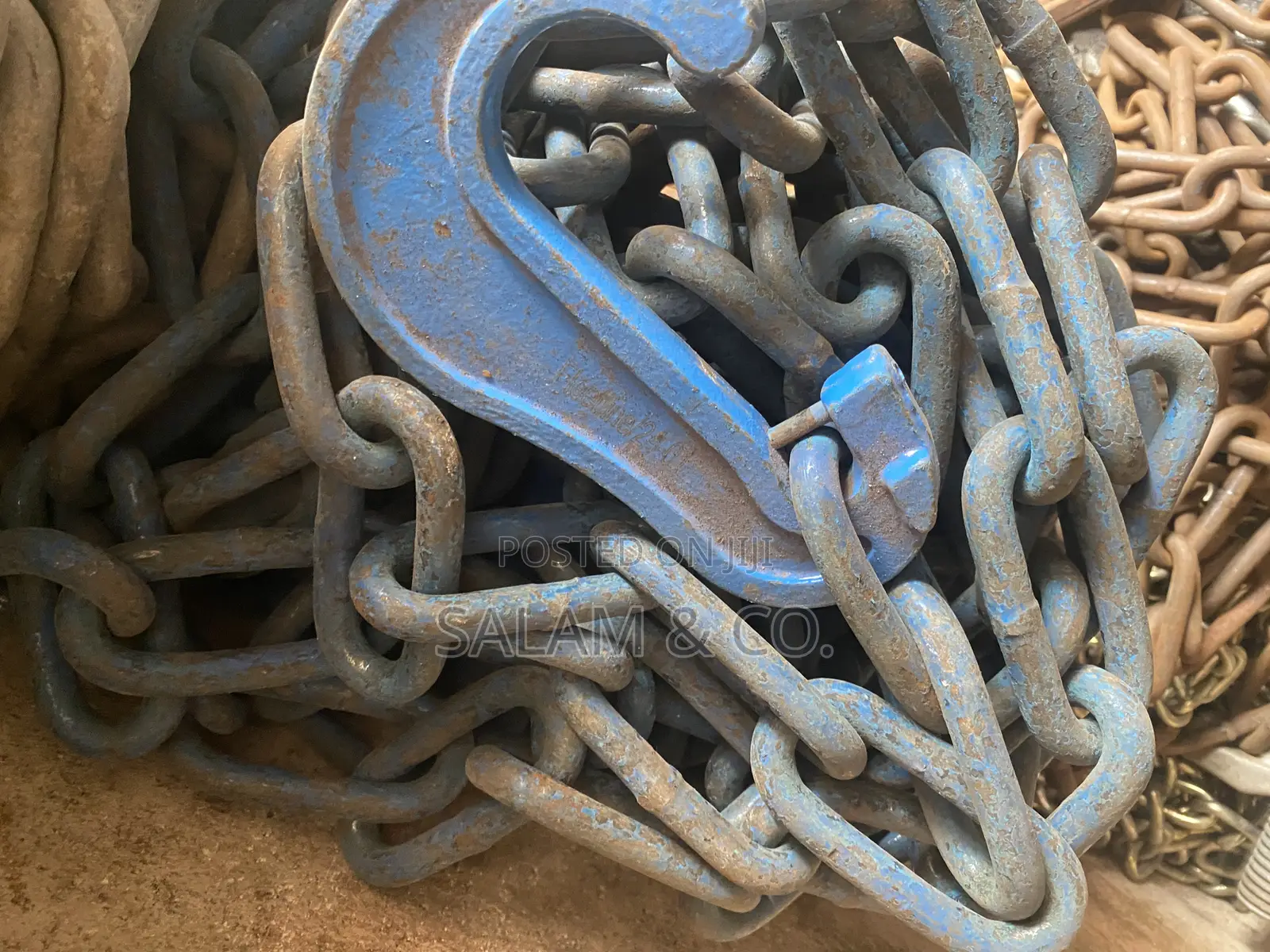 13mm Long Link Lifting Chain With Foundry/C-Hook - 5.3 Ton WLL