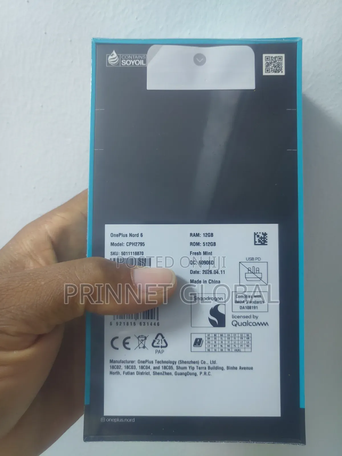 New OnePlus Nord 6 512 GB Green