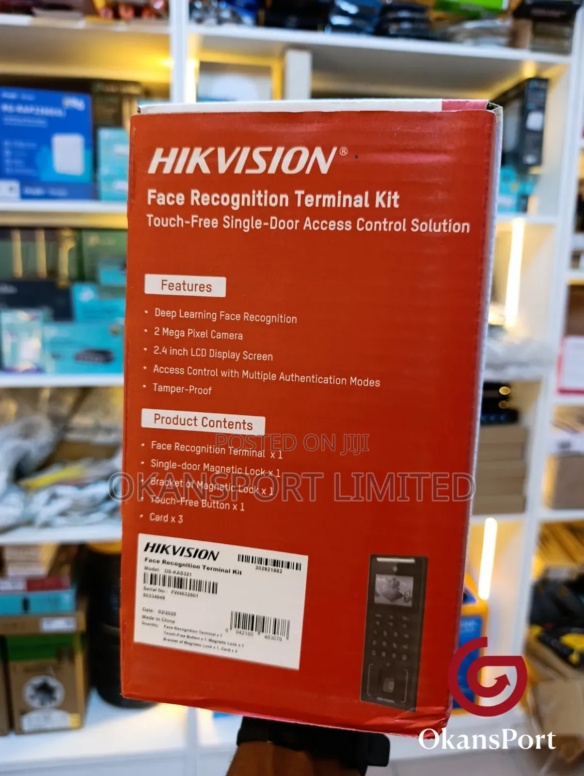 Access Control Terminal Kit Zkteco Hikvision Dahua Suprema Rfid Bell