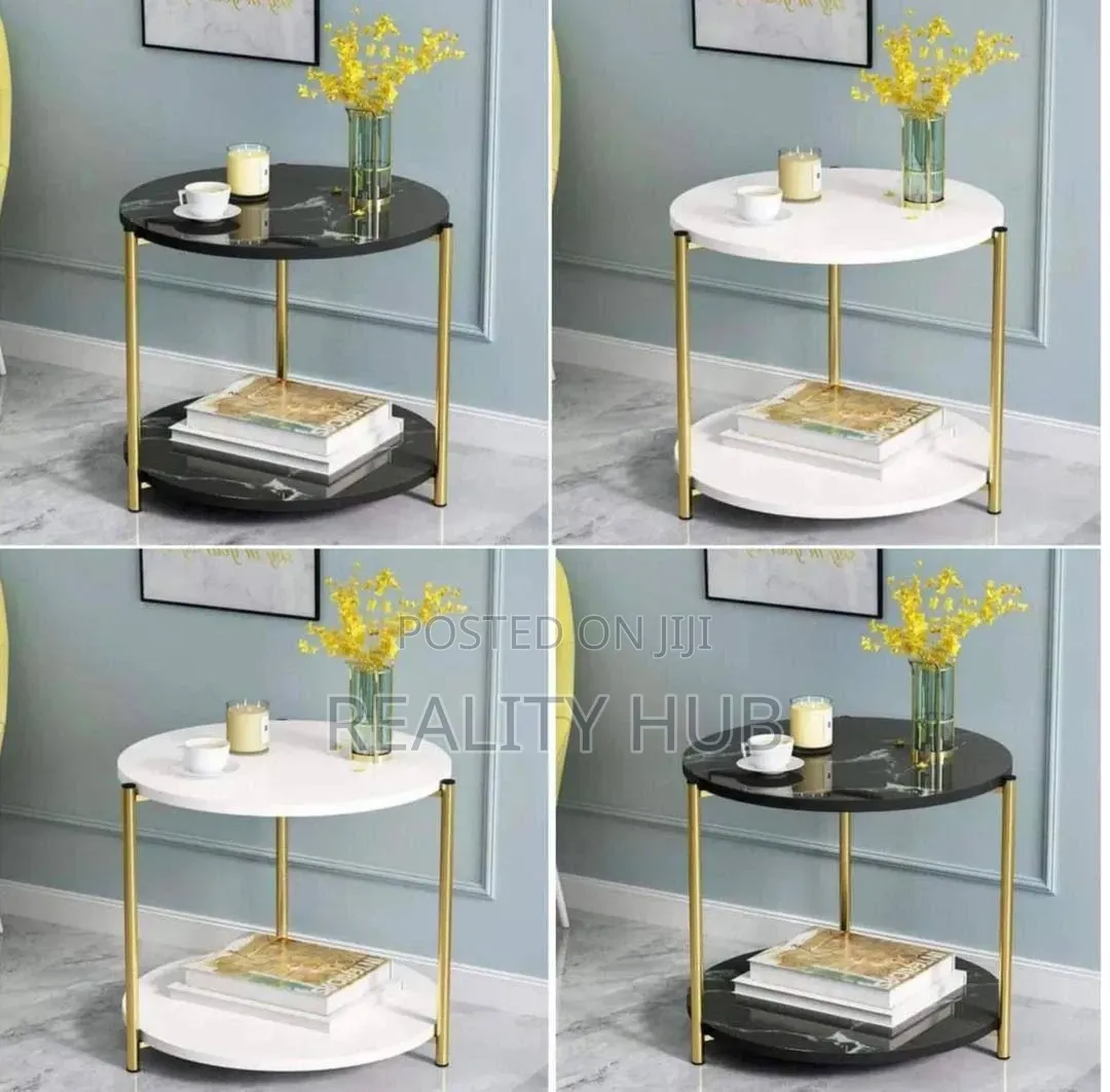 Marble Multifunctional Living Room Coffee Table, Side Stool