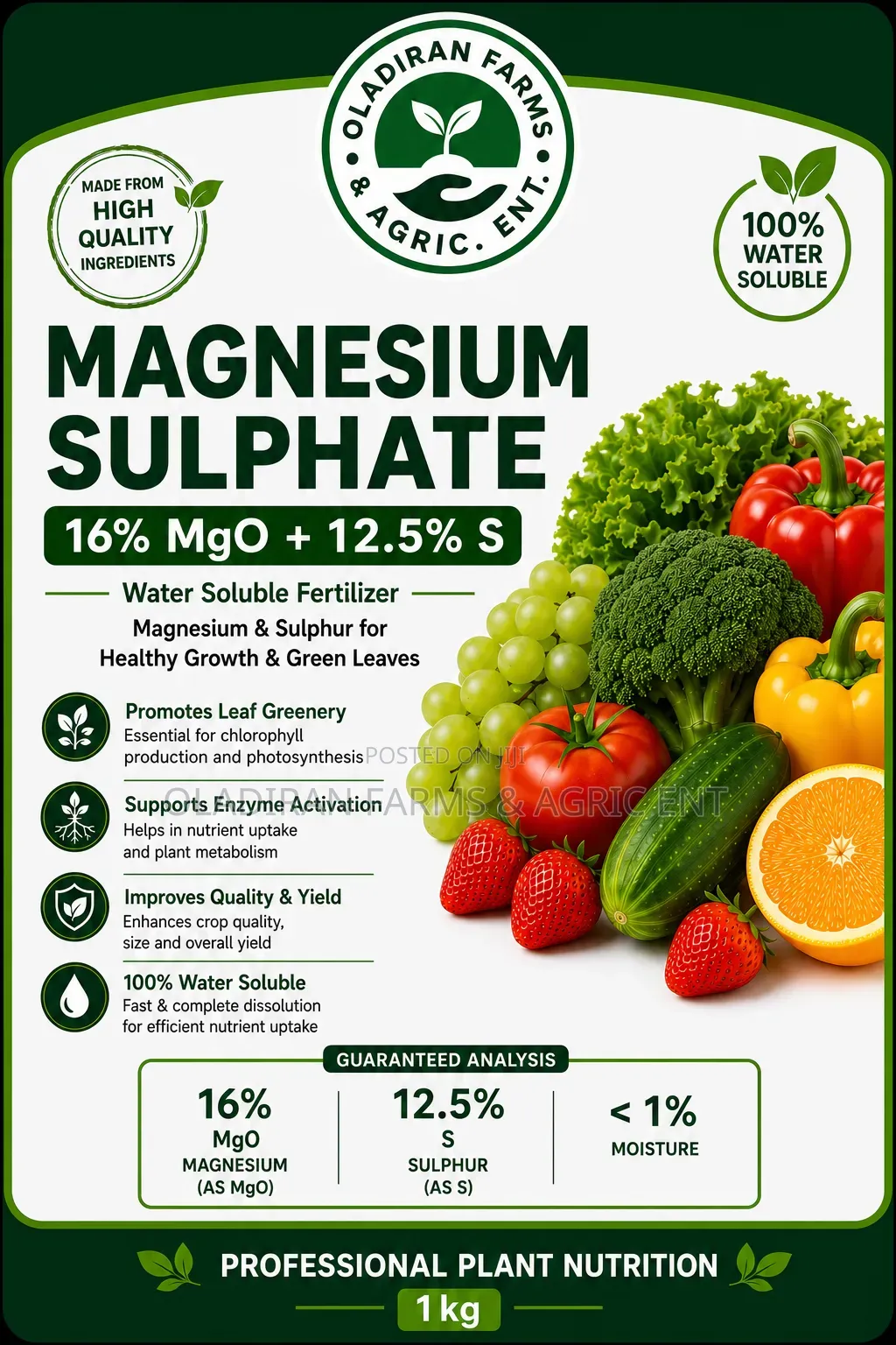 Magnesium Sulphate (Epsom Salt)