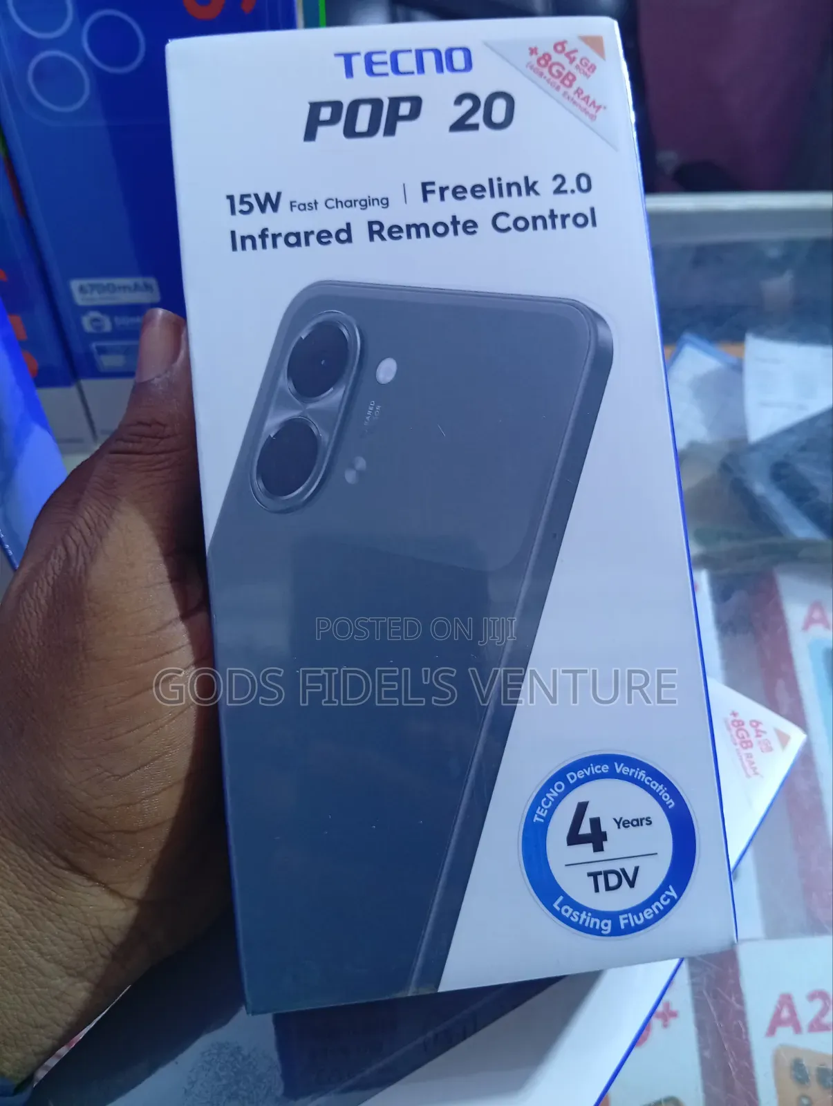 New Tecno Pop 10 64 GB Black