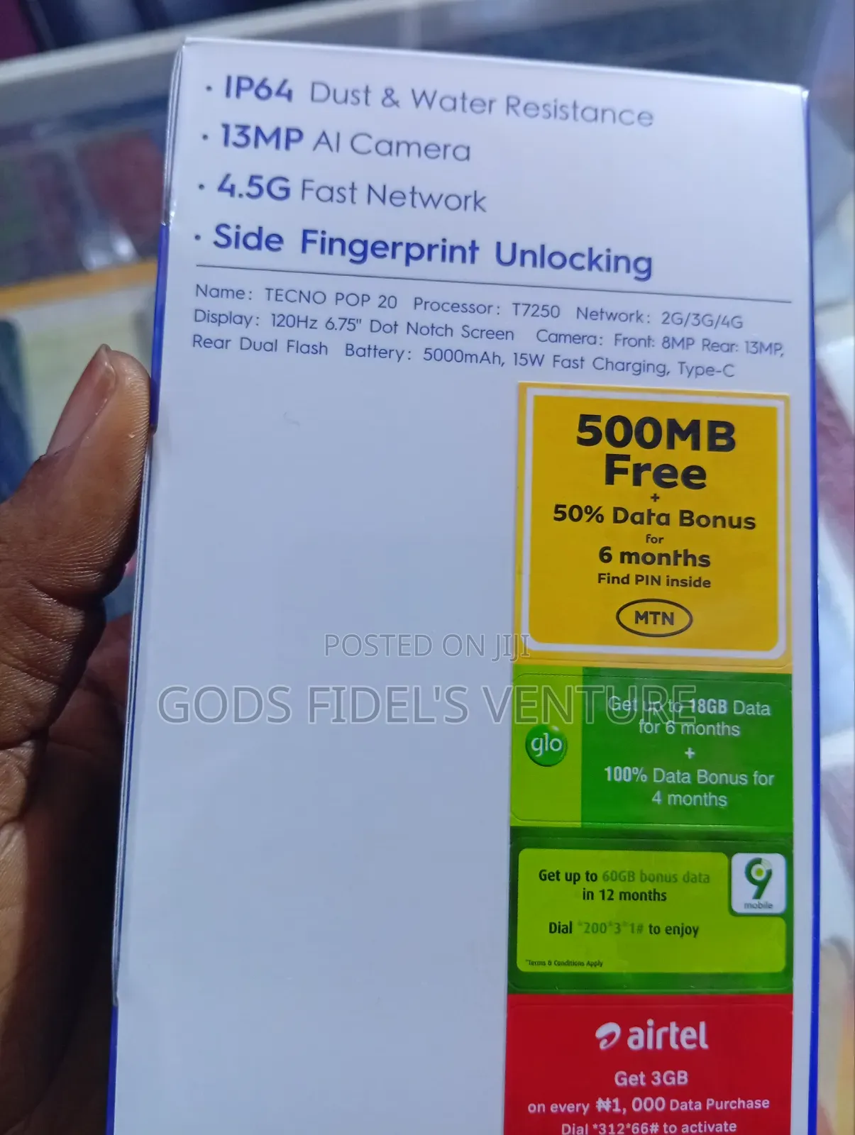 New Tecno Pop 10 64 GB Black