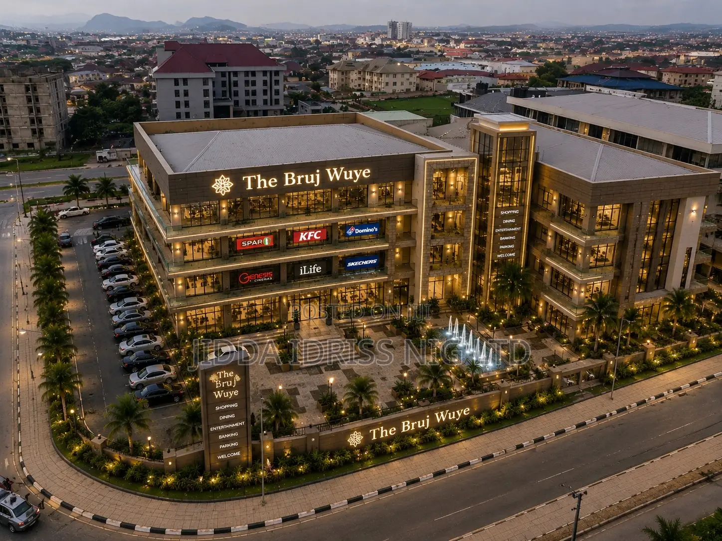 Luxury Commercial Plaza for Lease/Sale in Wuye Beside Wetland Hotel