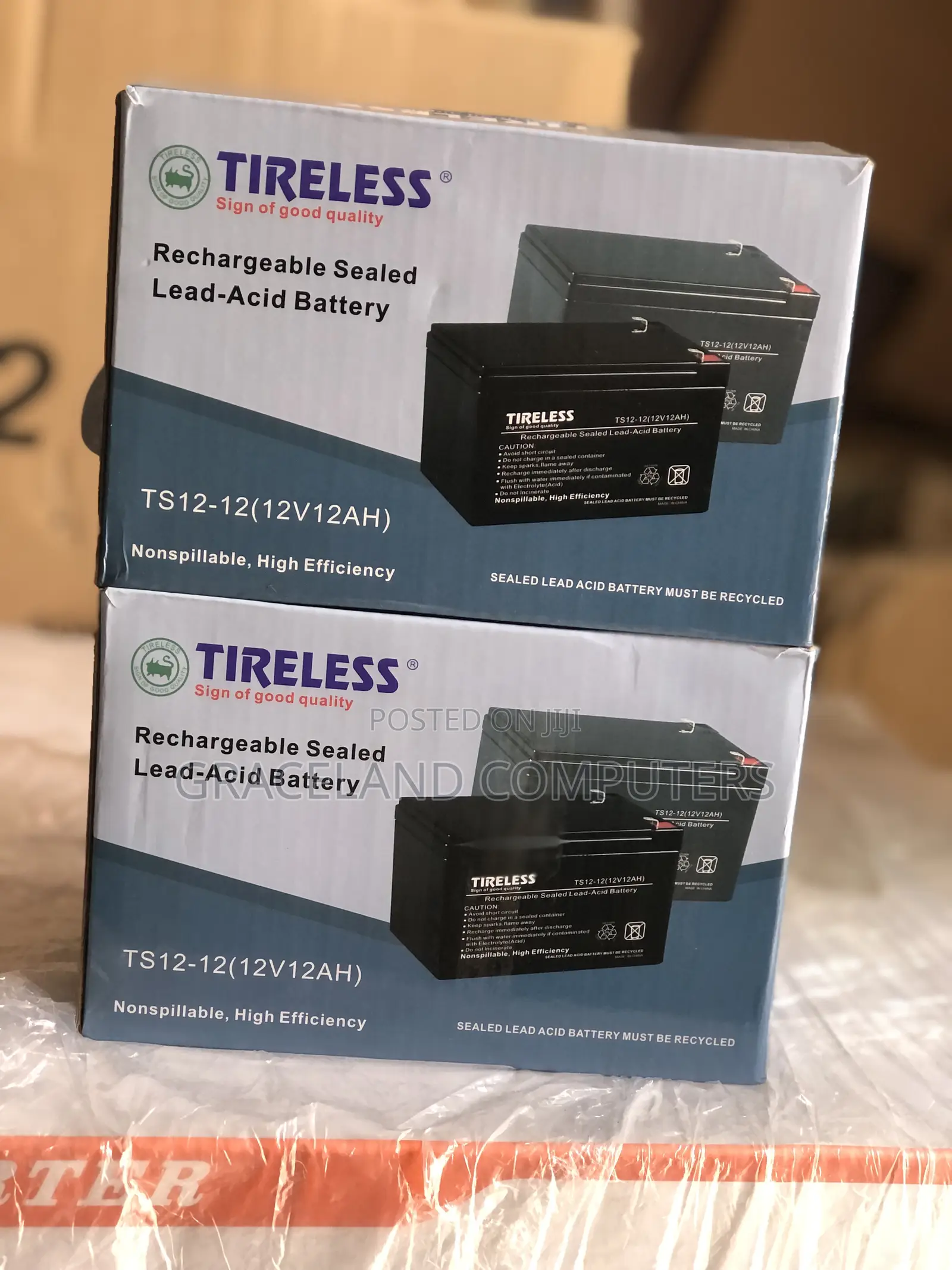 Tireless 12v 12ah Rechargeable Sealed Lead Acid Battery