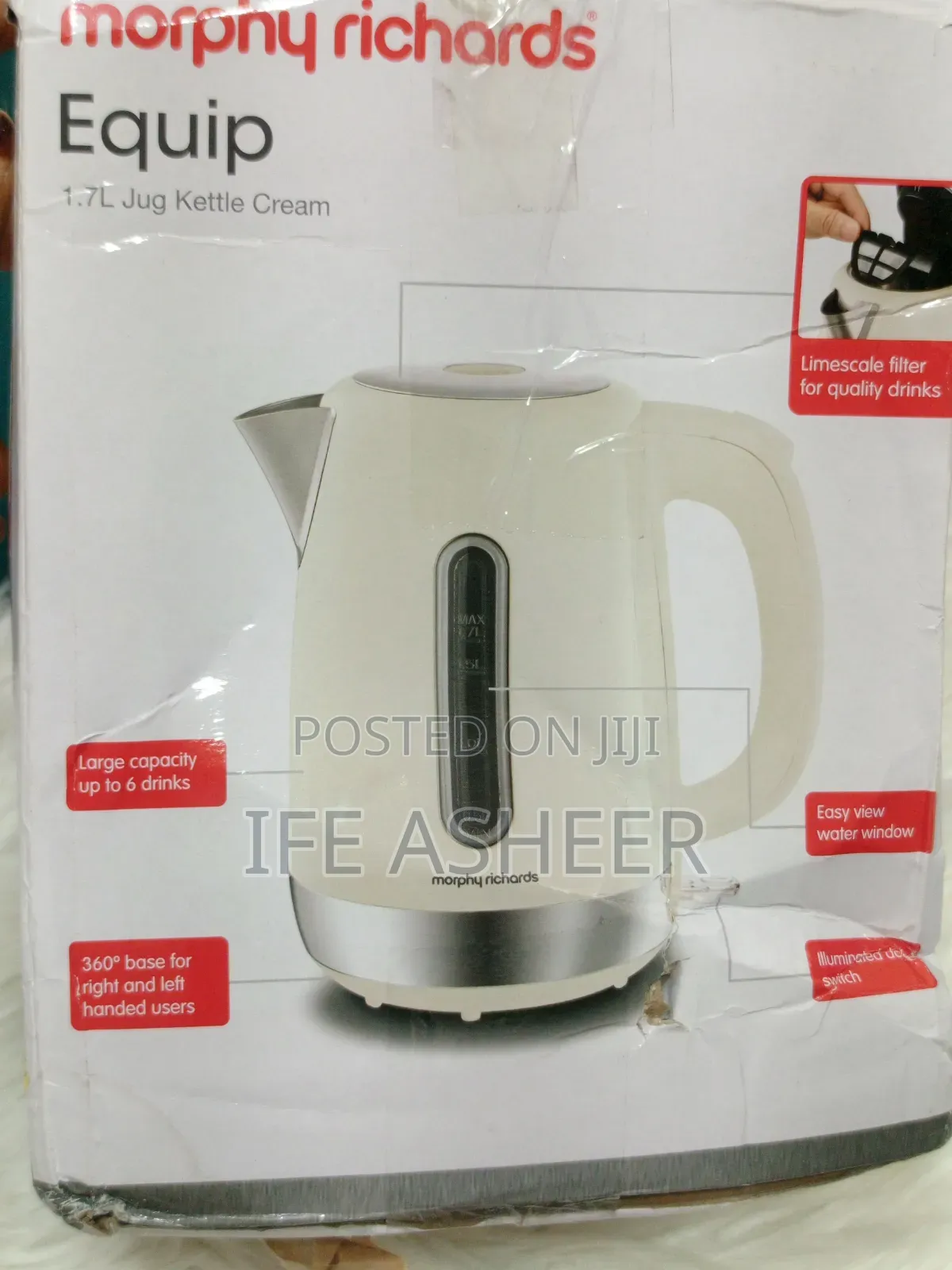 Brand New 1.7l Morphy Richard Equip Jug
