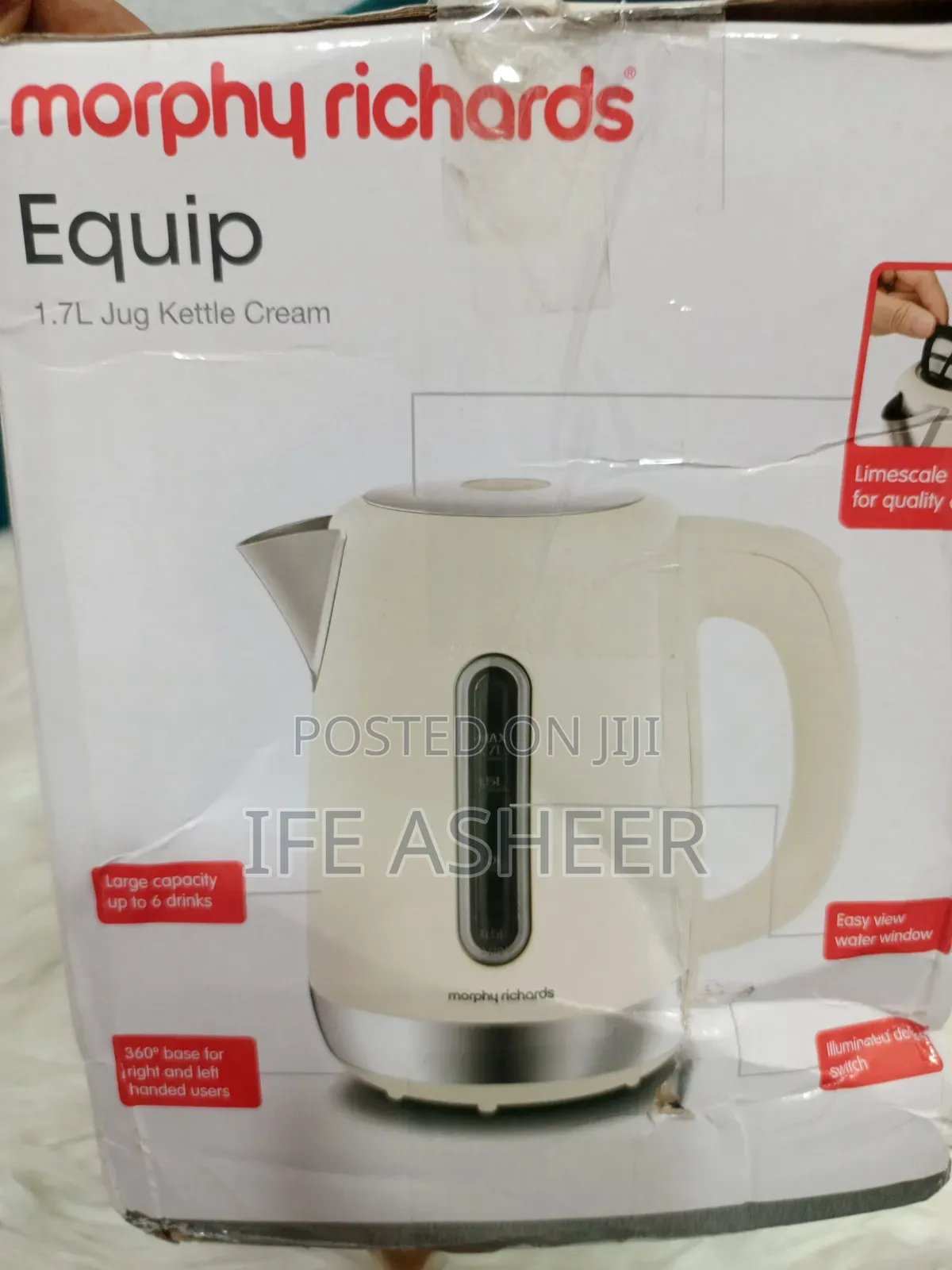 Brand New 1.7l Morphy Richard Equip Jug