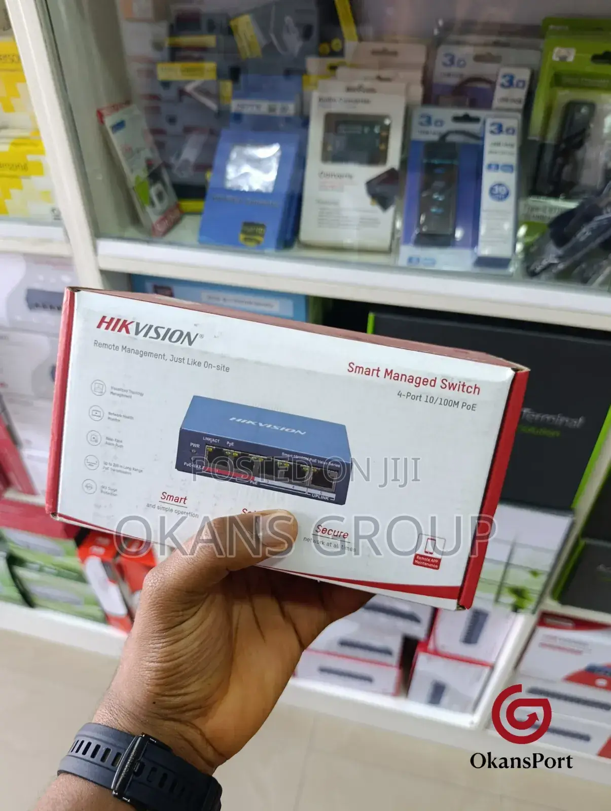Hikvision Poe Switch 4 Port 8 16 24 Port Gigabit 10/100 Network Switch