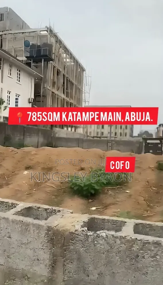 Direct 785sqm Katampe Main for Quick Grab
