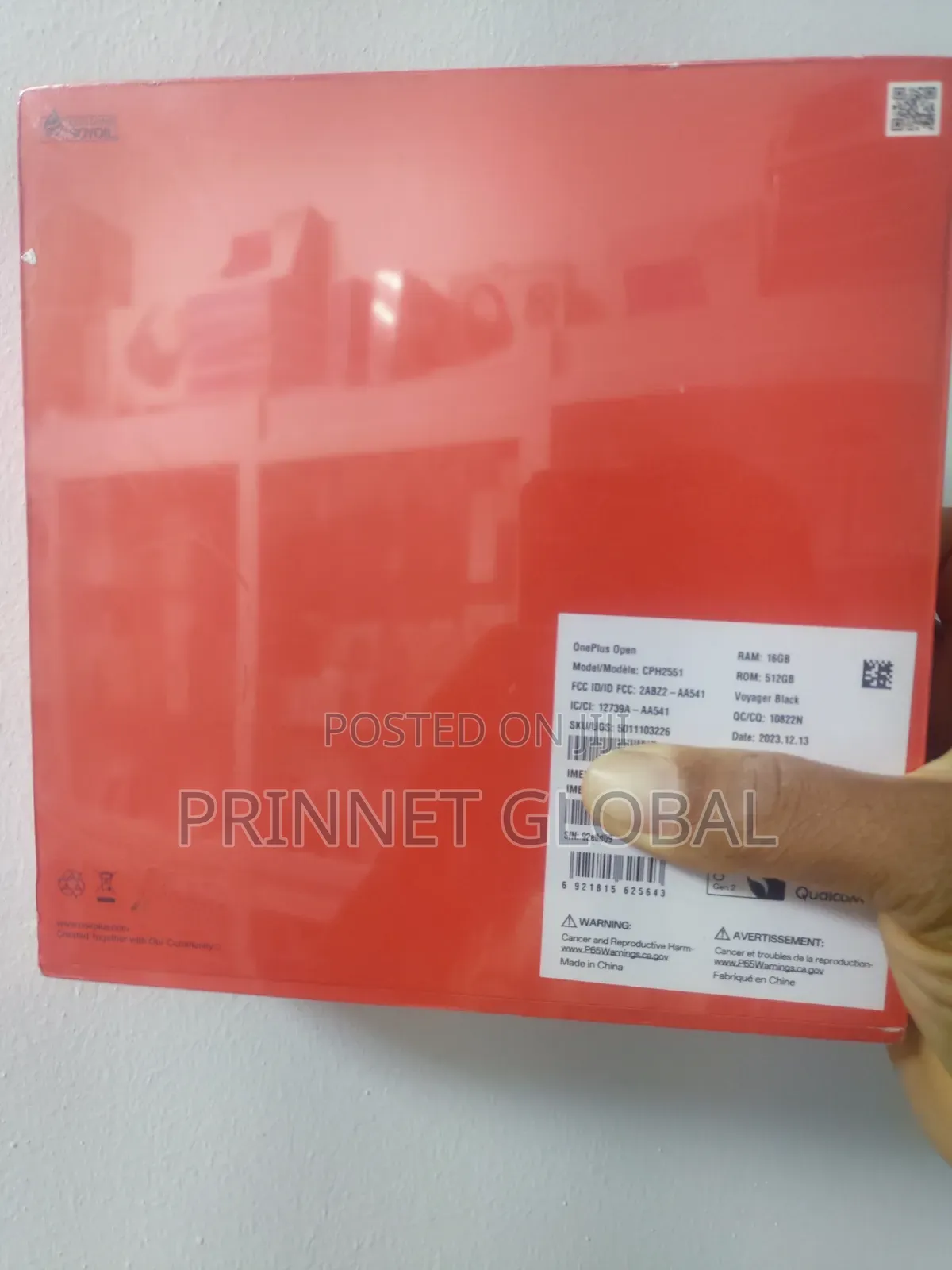 New OnePlus Open 512 GB Black