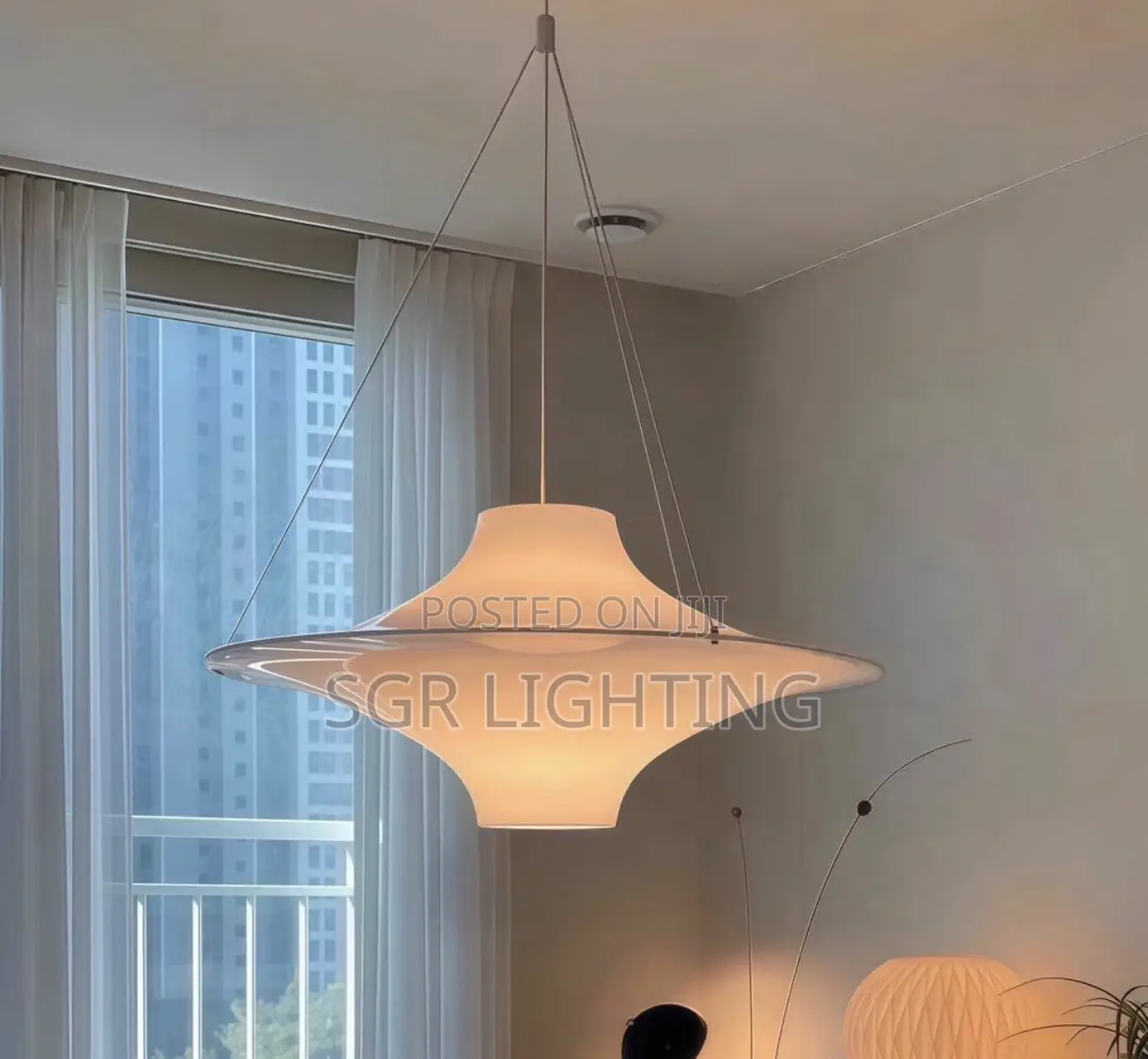 Modern Cream Ufo Pendant Lights Nordic Design