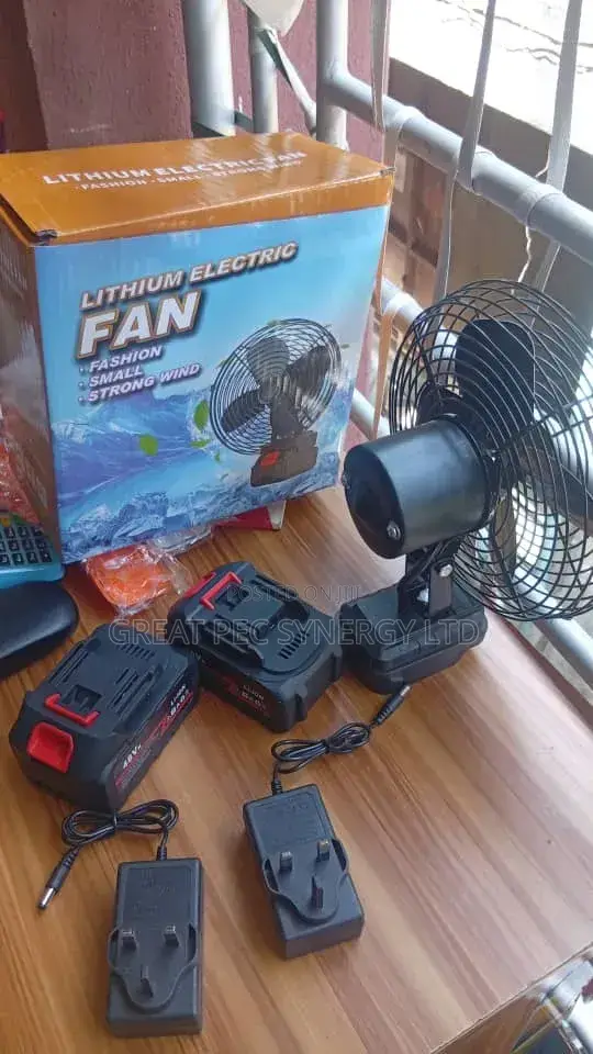 Rechargeable Lithium Ion Fan