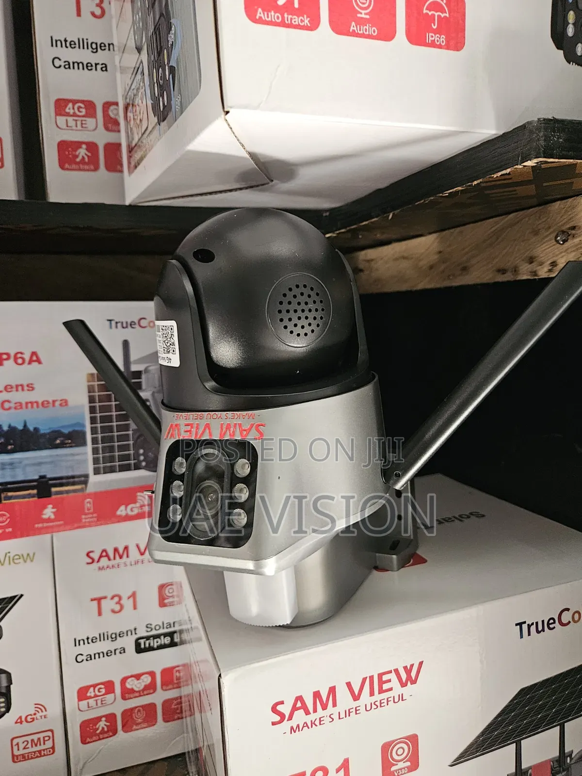 Dual Lens Solar Camera V380 High Quality