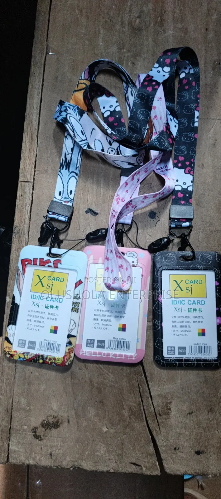 New I D Card Holder With Rope Difference Character