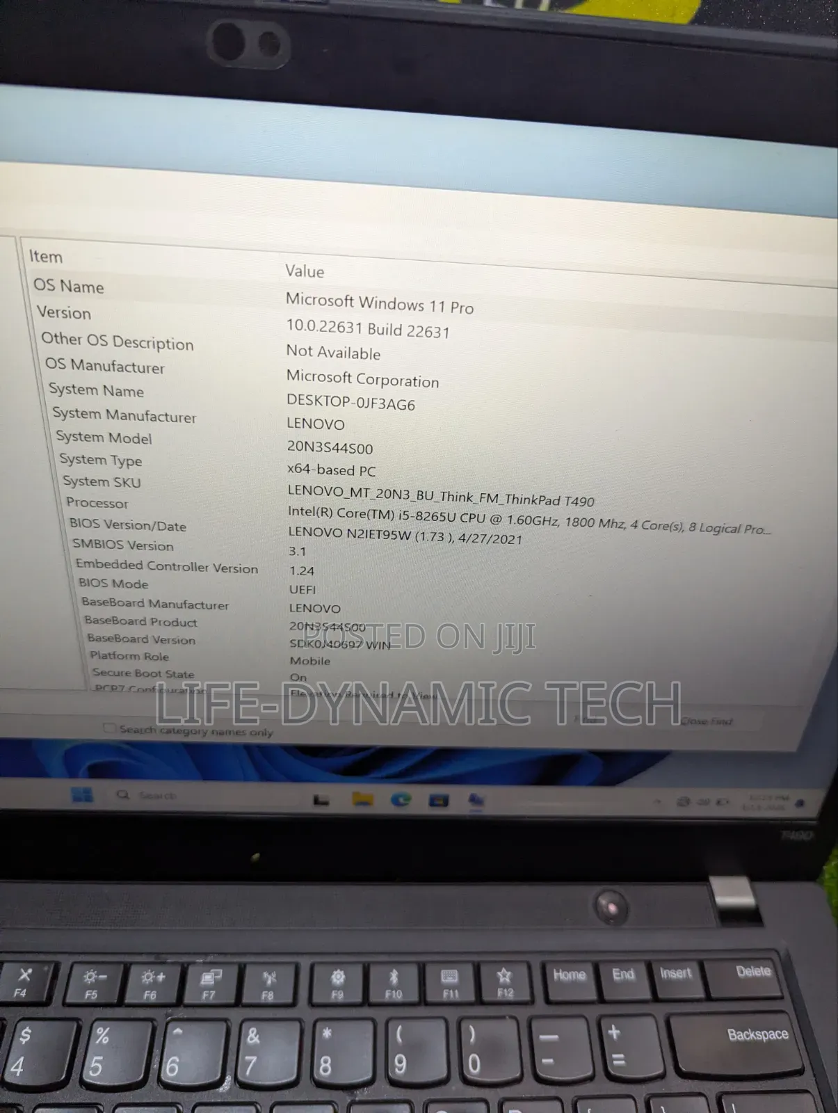 Laptop Lenovo 8GB Intel Core i5 SSD 256GB