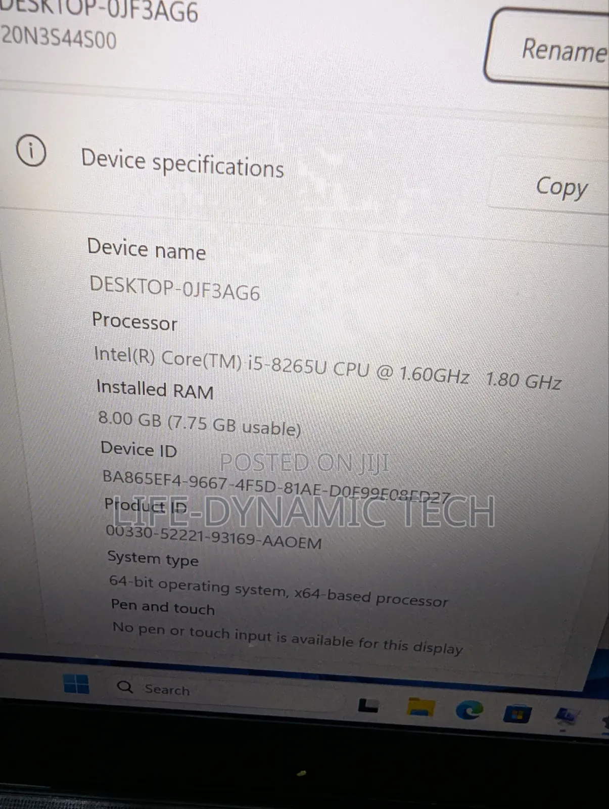 Laptop Lenovo 8GB Intel Core i5 SSD 256GB