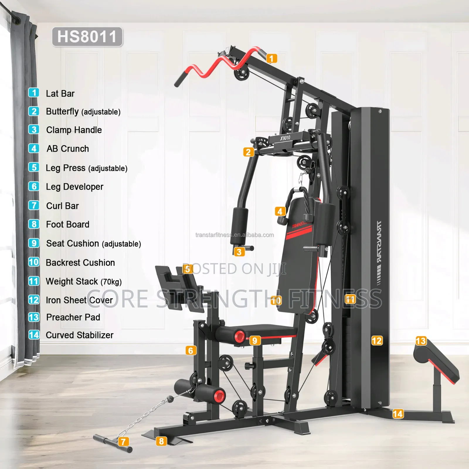 Commercial Powerflex 1 Station Multi Gym With Leg Press.