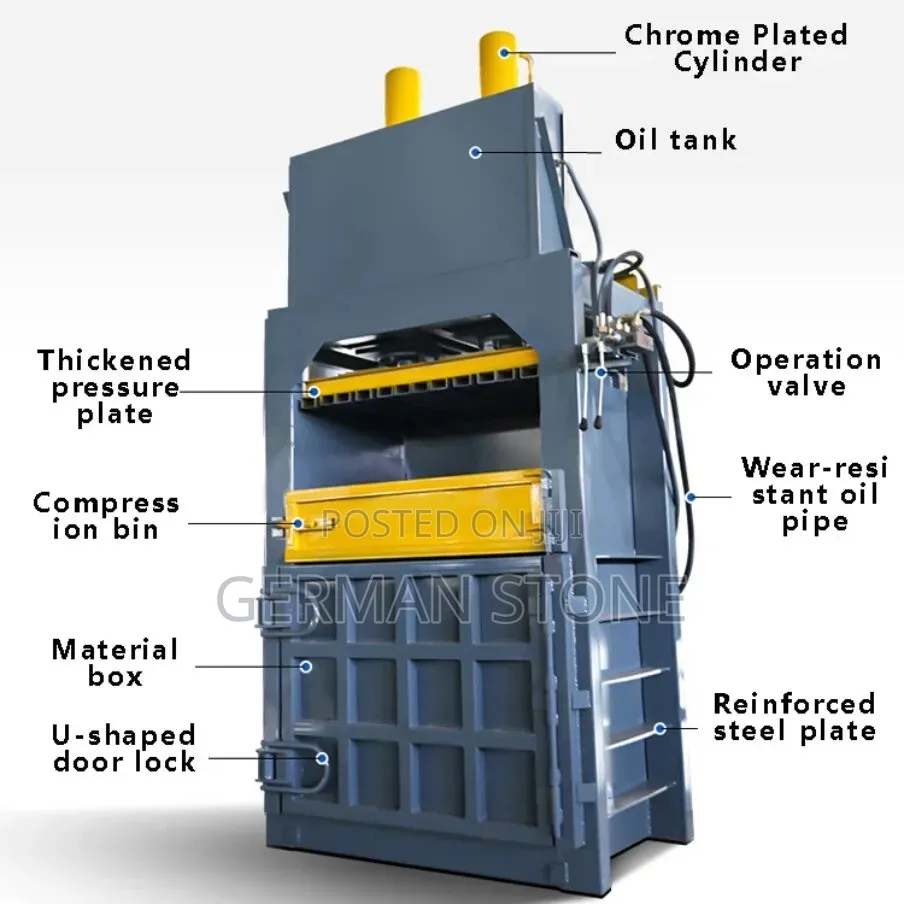 40ton Hydraulic Baling Machine Used to Compress Recyclable Waste.