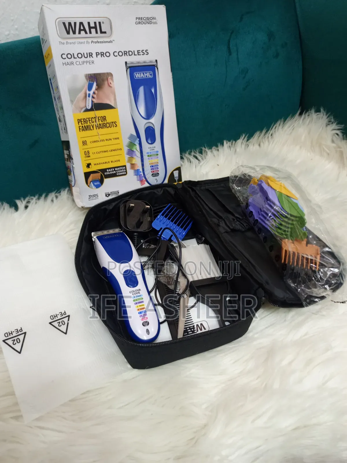 U.K Used Wahl Colour Pro Cordless Hair Clipper - No Charger