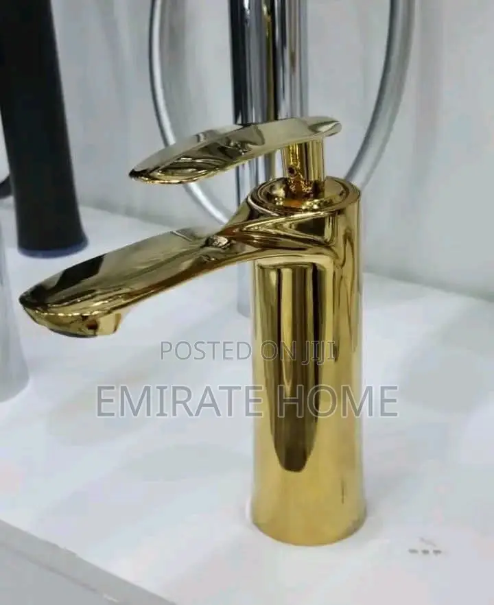 Gold Color Basin Mixer Tap