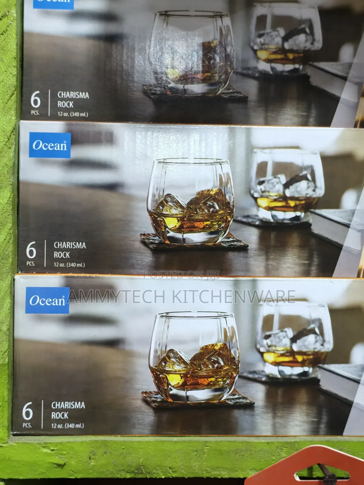6pcs Charisma Rock Whisky Glass