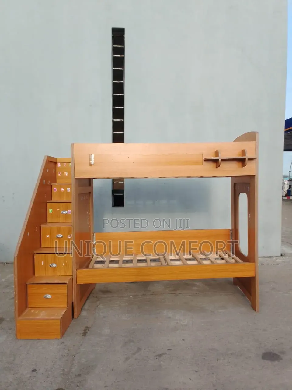 Beautiful 3 by 6 Bunk Bed With Steps and Drawers