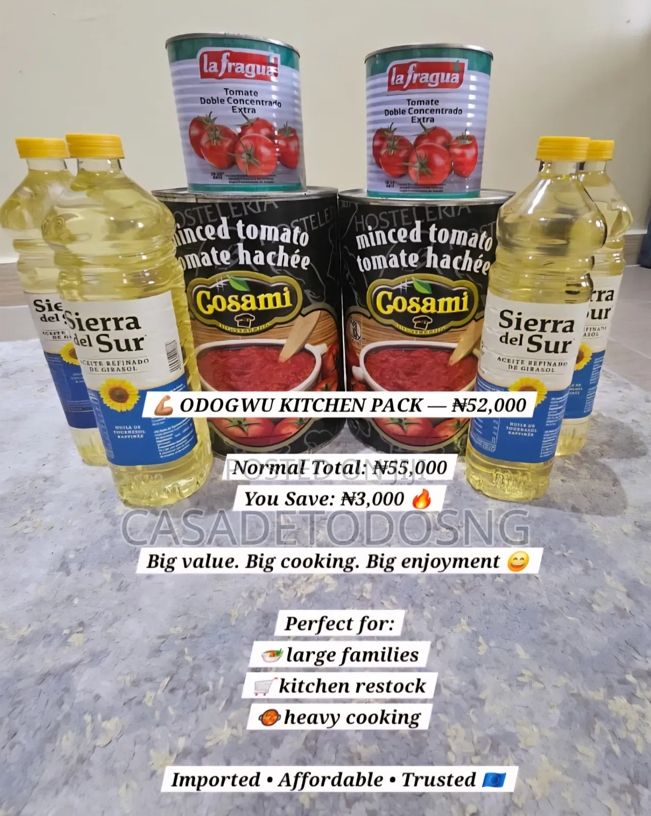 Tomatoes Cooking Oil 'Odogwu Kitchen Pack'