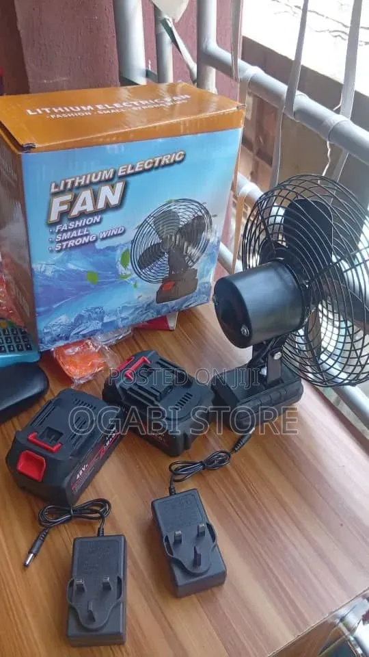 Single 48v Lithium Battery Rechargeable Fan