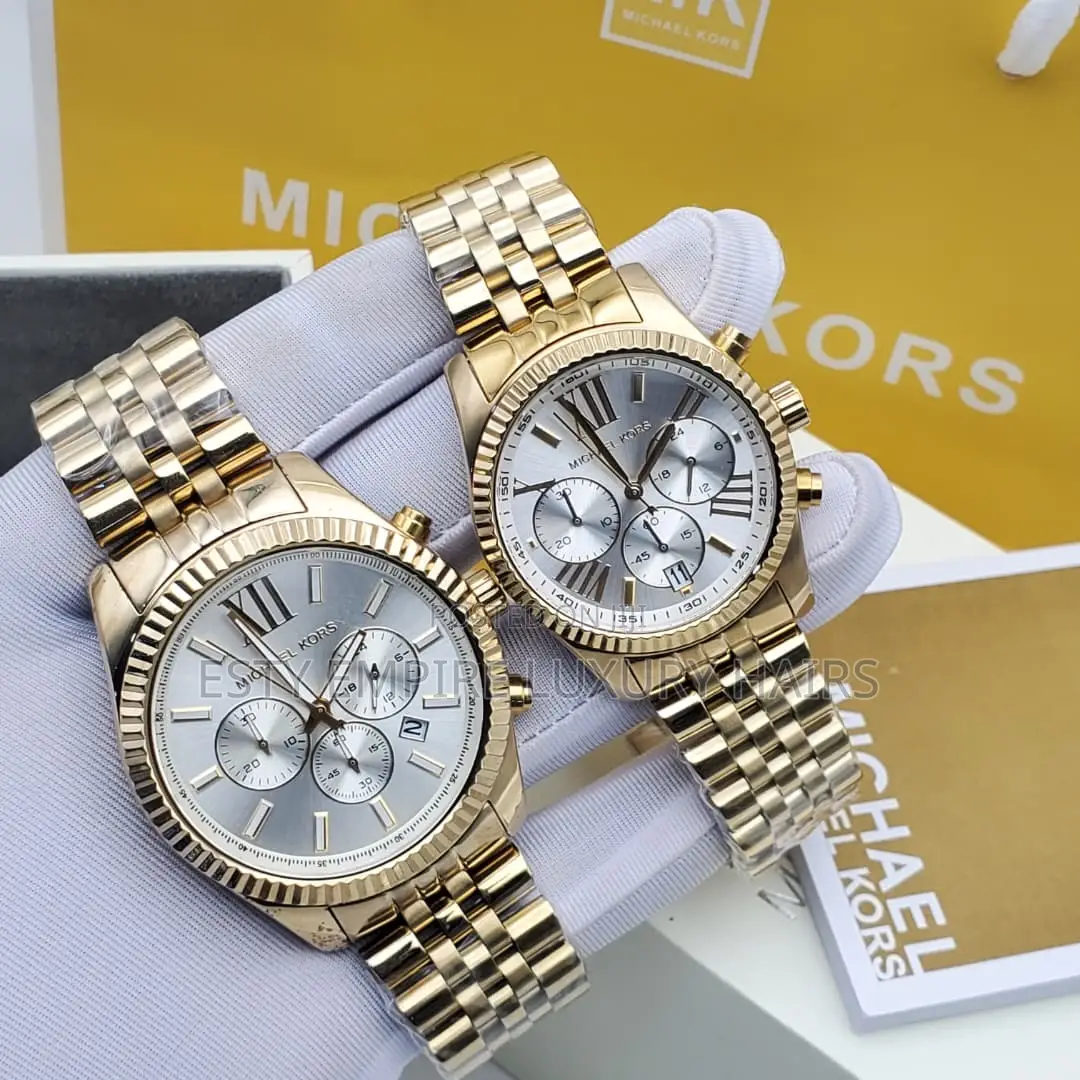 High Quality Luxury Michael Kora Couple Chain Wristwatches