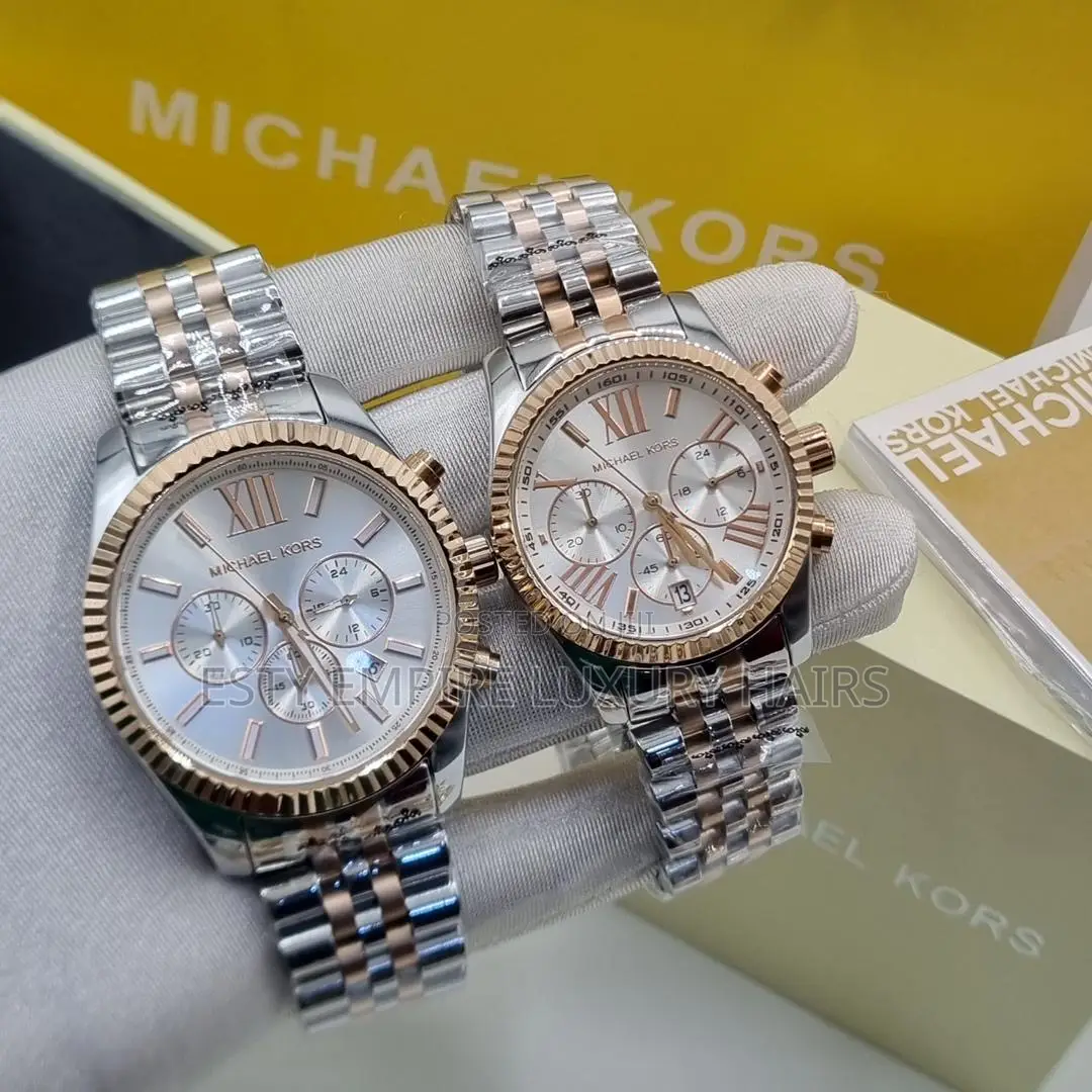 High Quality Luxury Michael Kora Couple Chain Wristwatches