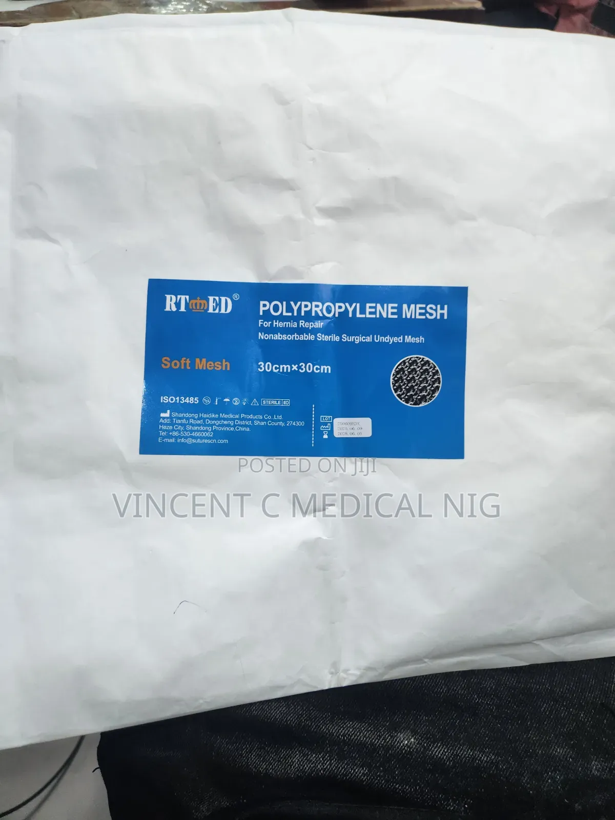 Surgical Mesh Polymesh Polypropylene 30cmx30cm