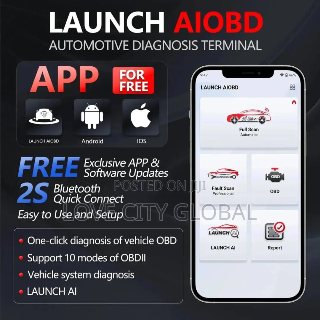 Launch Nueradiag Launch Aiobd Bt Scanner Obd2 Full System Diagnostic