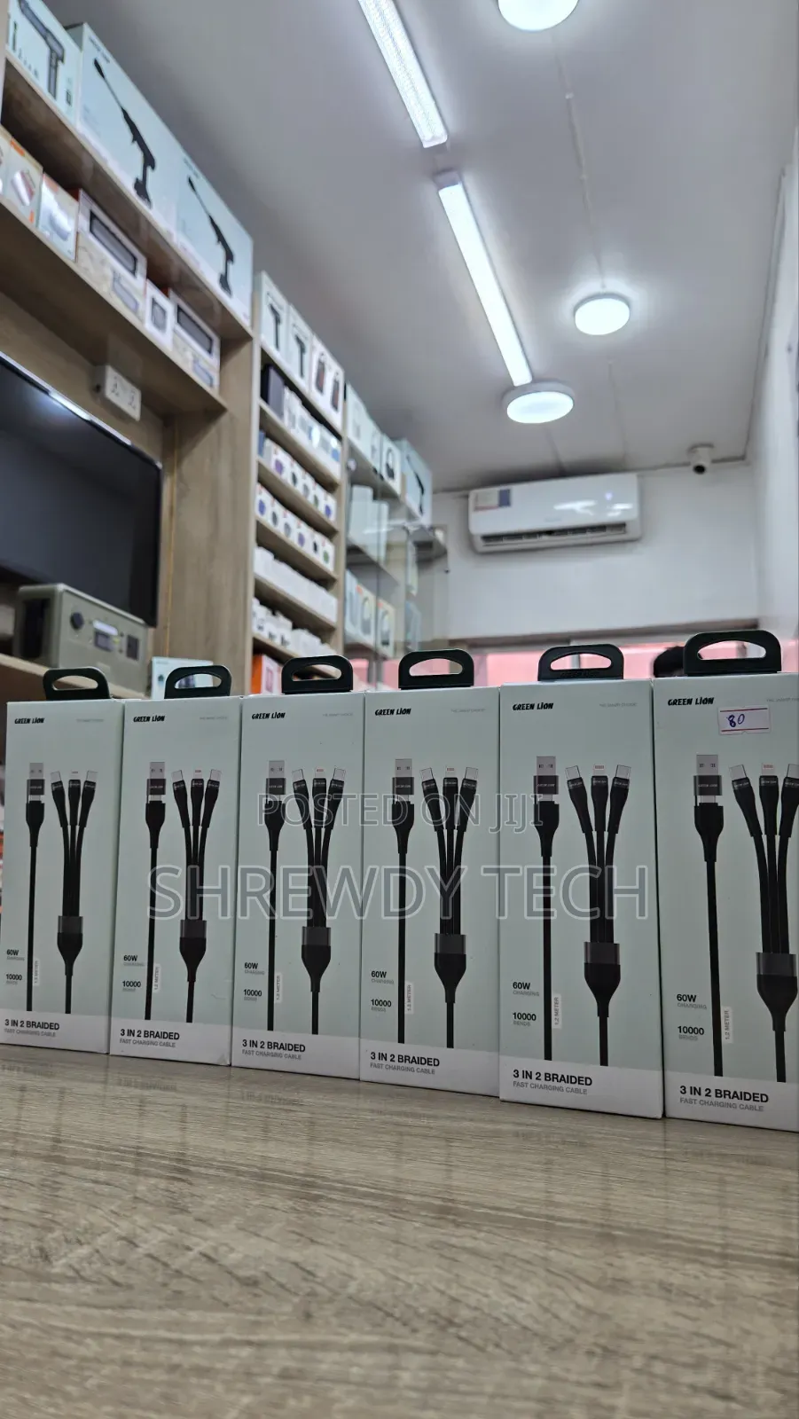 3 in 2 Braided Charging Cable
