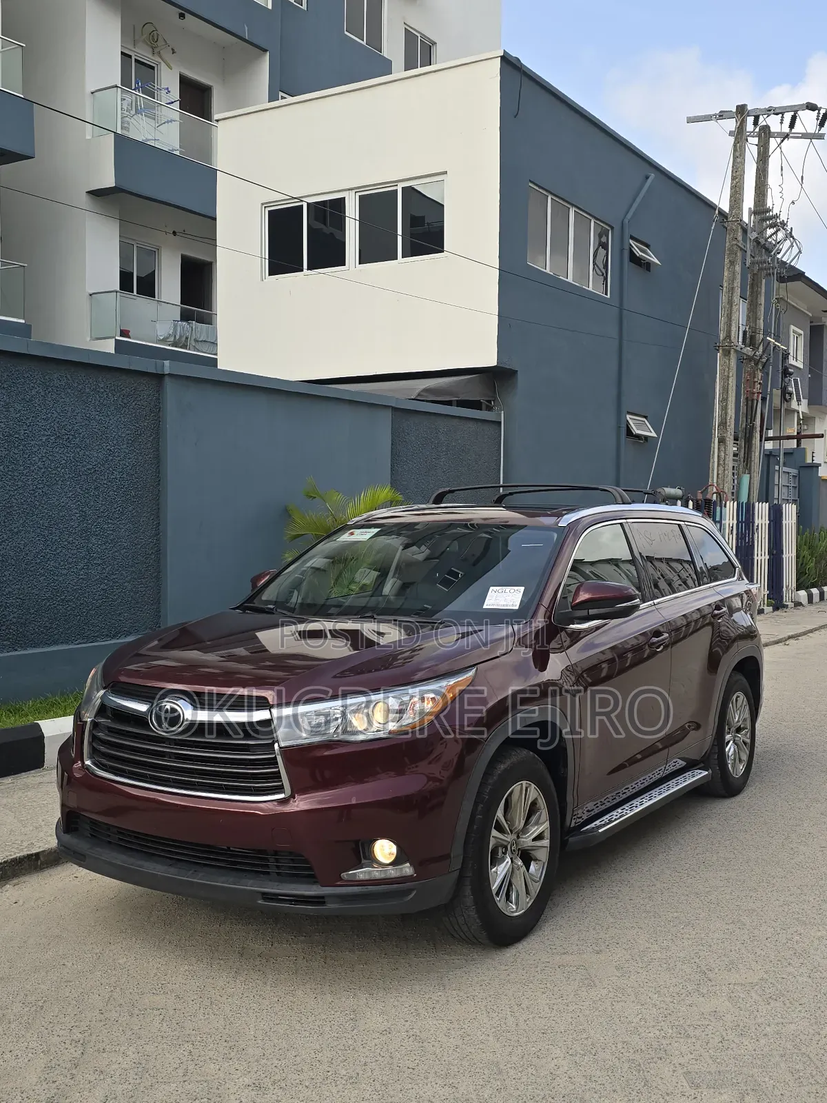 Toyota Highlander Limited V6 4x2 (3.5L 6cyl 6A) 2016 Burgundy