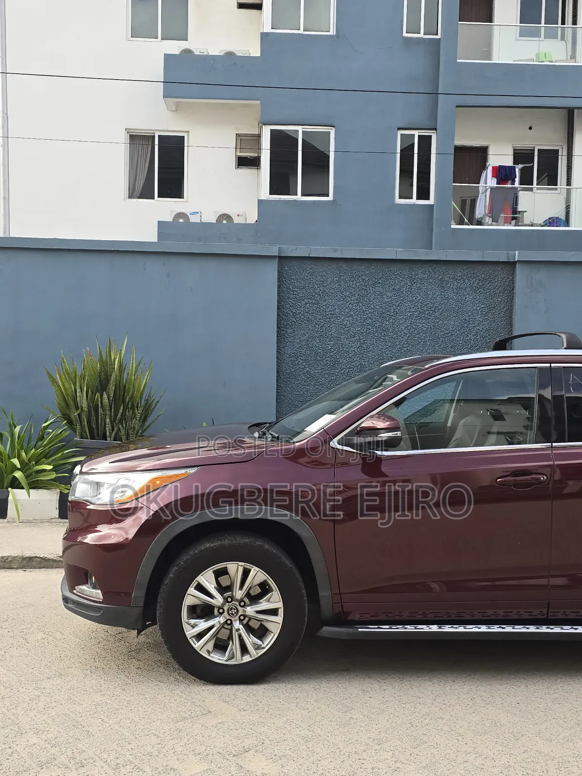 Toyota Highlander Limited V6 4x2 (3.5L 6cyl 6A) 2016 Burgundy