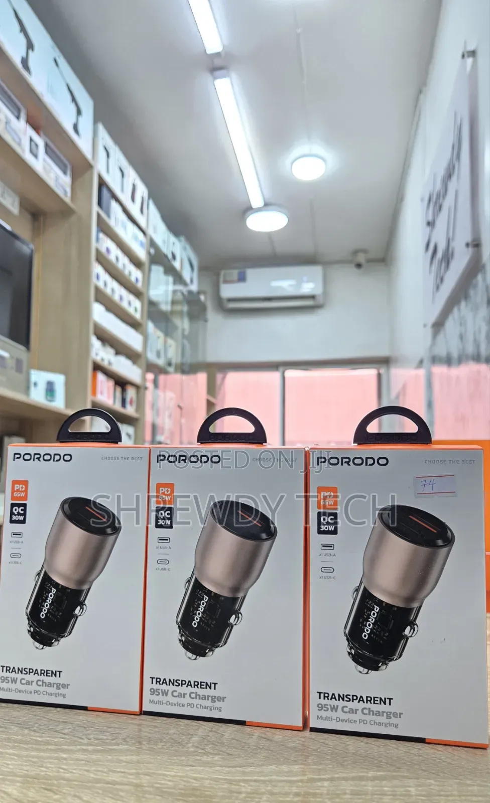 Porodo 95 Watts Car Charger